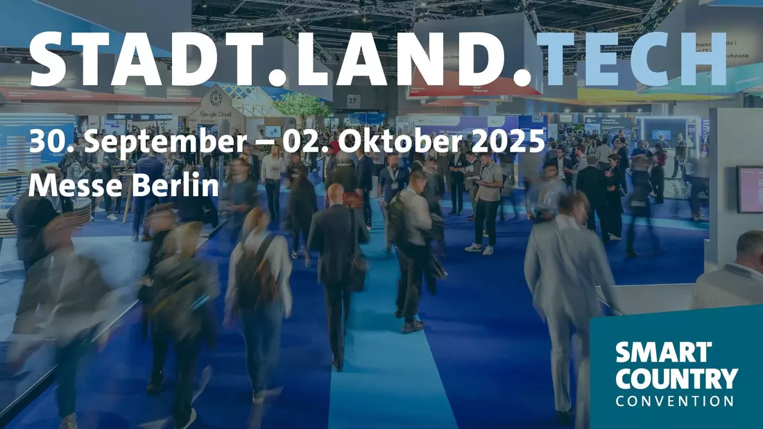 Menschenmengen in einer Messehalle auf der letztjährigen Smart Country Convention