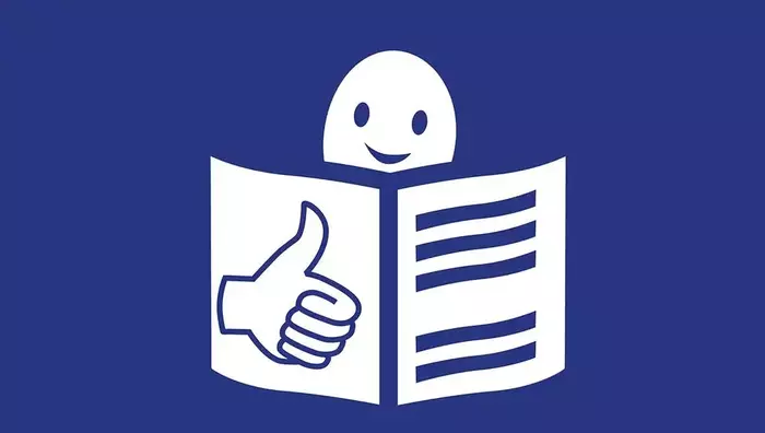 Europäisches Logo für einfaches Lesen