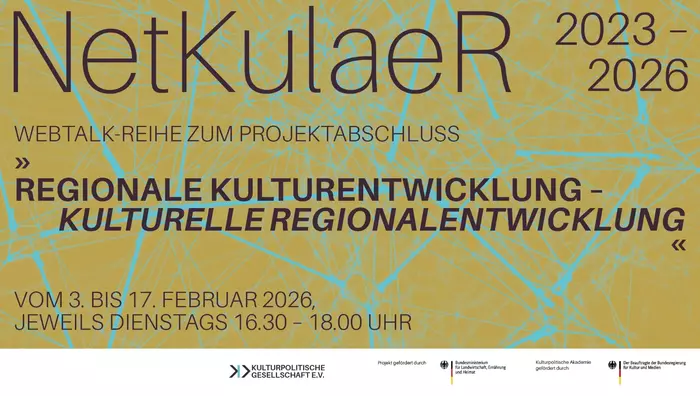 Infografik zur Webtalk-Reihe des Forschungsprojekts NetKulaer