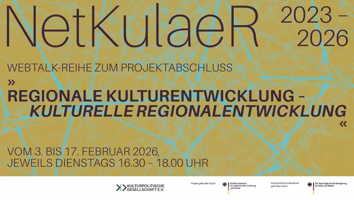 Infografik zur Webtalk-Reihe des Forschungsprojekts NetKulaer