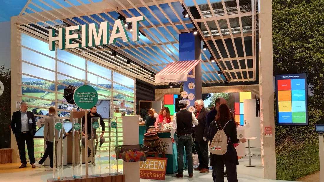 Der StandDer Stand zum Thema Heimat in der Halle des BMLEH auf der Grünen Woche 2026